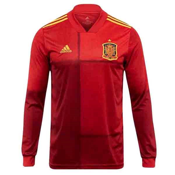 Camiseta España 1ª Manga Larga 2020 Rojo